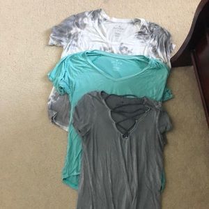 Set of 3 Soft and Sexy American Eagle T-shirt’s